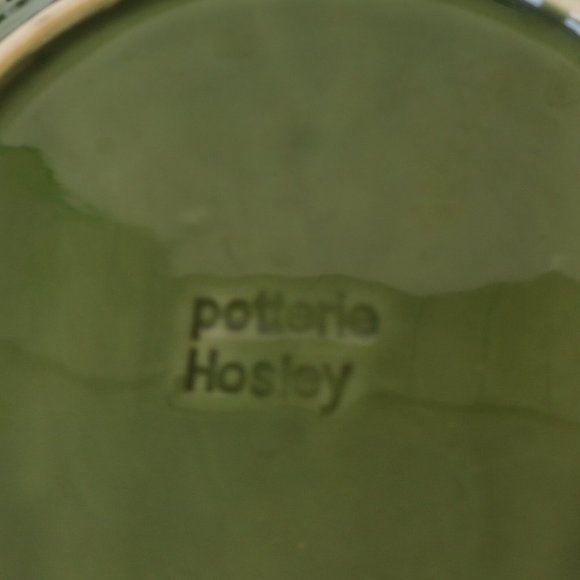 Vintage Hosley Potteries Decorative Green Plate - Picture 4 of 6